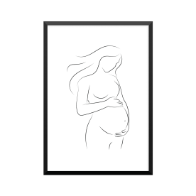 Plakat: Kvinde, gravid 2,...