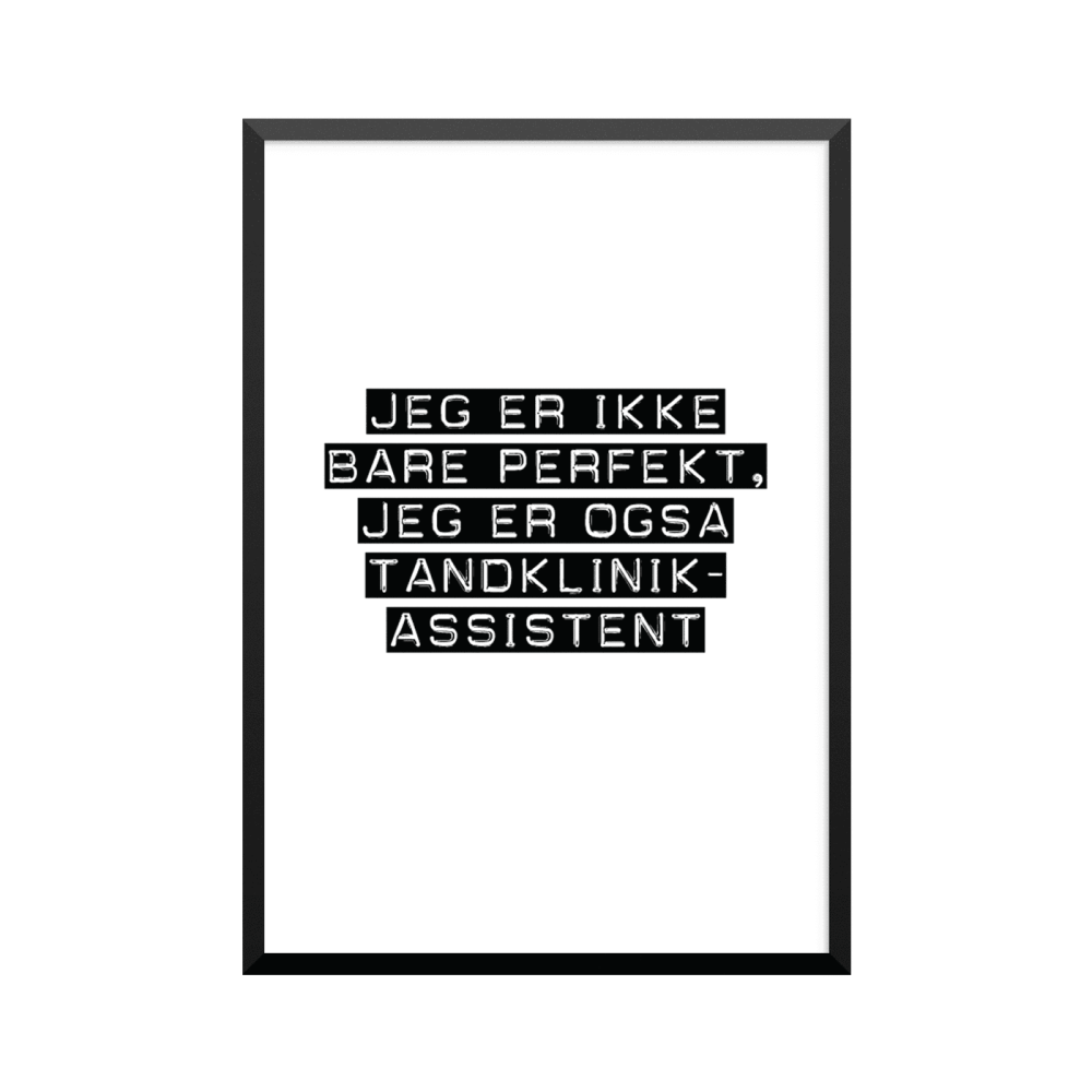 Plakat: Tandklinikassistent