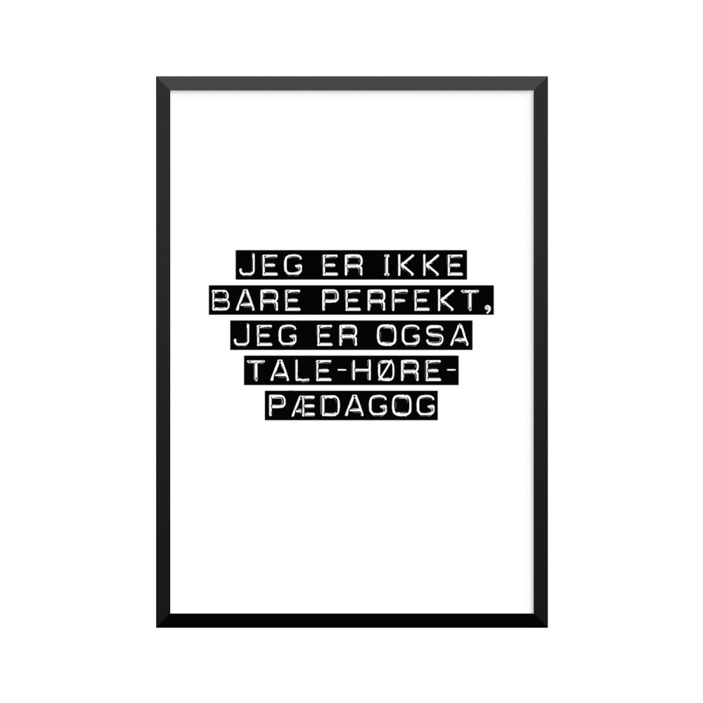 Plakat: Tale-hørepædagog