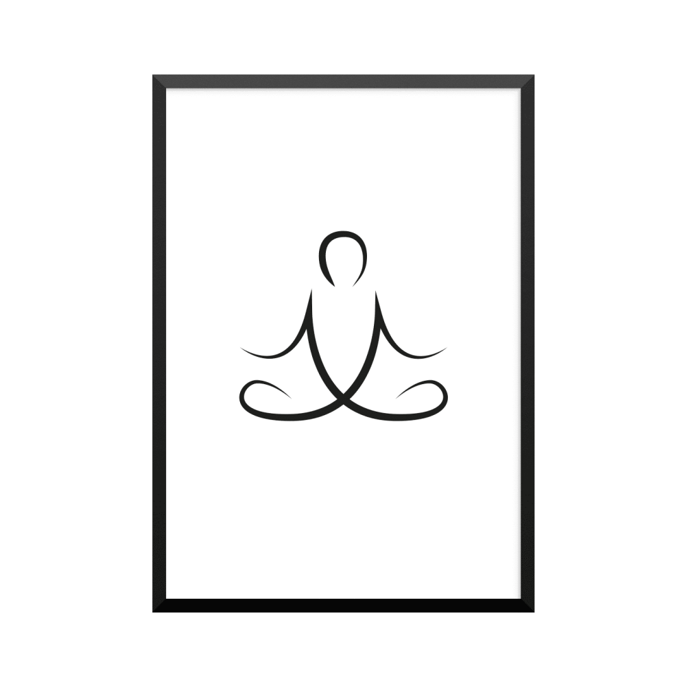 Plakat: Yoga,  Yoga monogram
