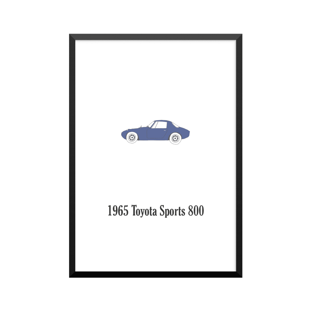 Plakat: Biler, '1965 Toyota Sports 800', klassisk