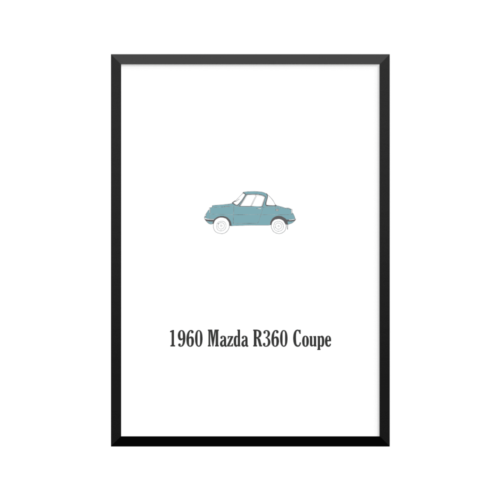 Plakat: Biler, '1960 Mazda R360 Coupe', klassisk