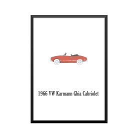 Plakat: Biler, '1966 VW...