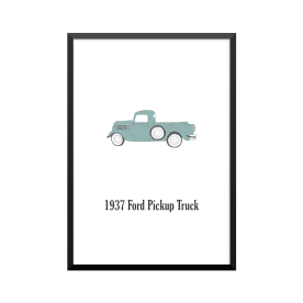 Plakat: Biler, '1937 Ford...