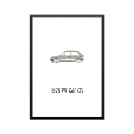 Plakat: Biler, '1975 VW...
