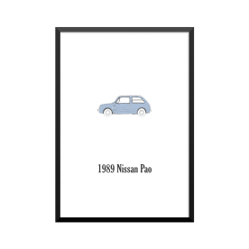 Plakat: Biler, '1989 Nissan...