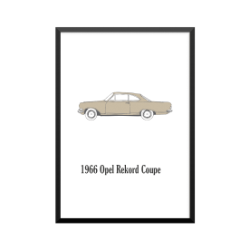 Plakat: Biler, '1966 Opel...