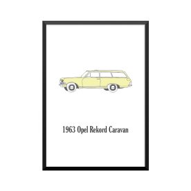 Plakat: Biler, '1963 Opel...