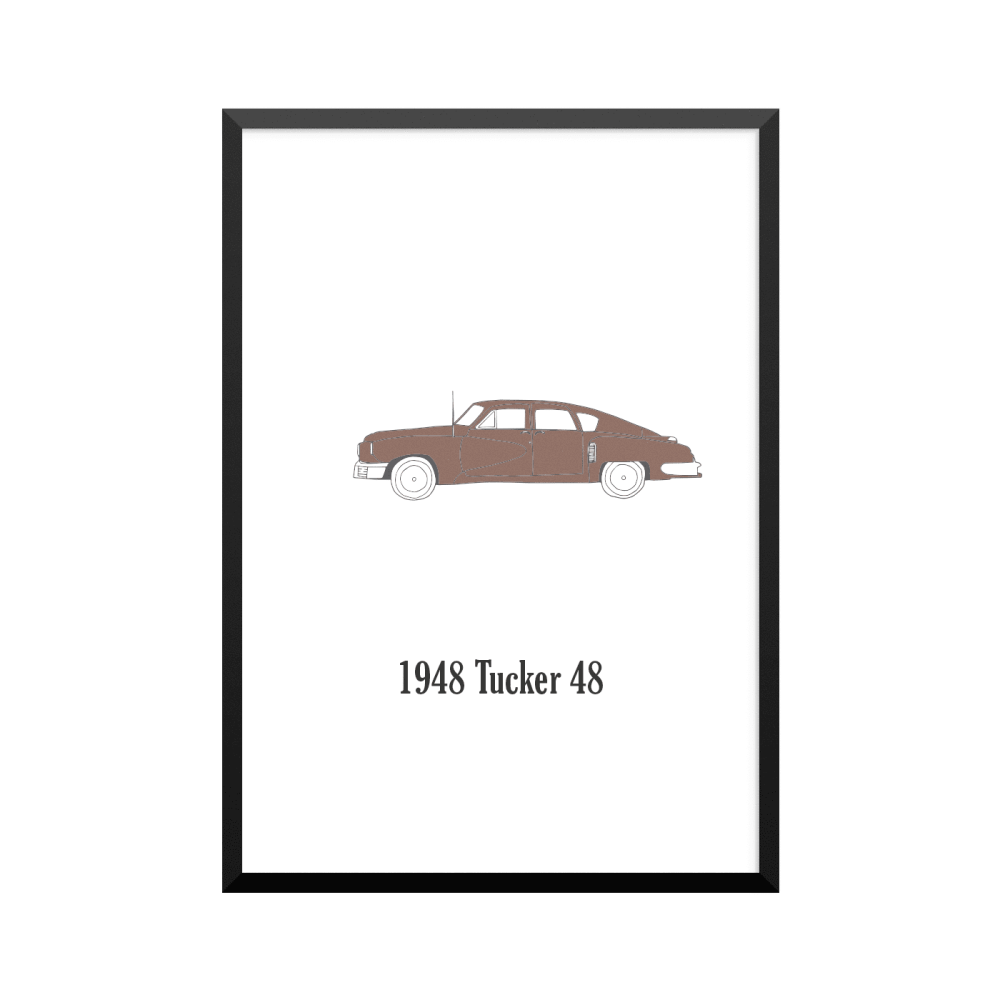 Plakat: Biler, '1948 Tucker 48', klassisk
