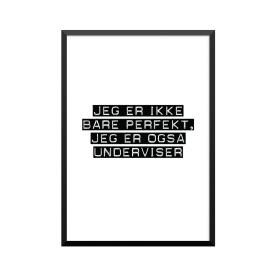Plakat: Underviser