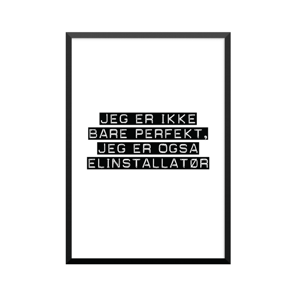 Plakat: Elinstallatør