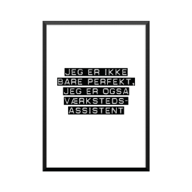 Plakat: Værkstedsassistent