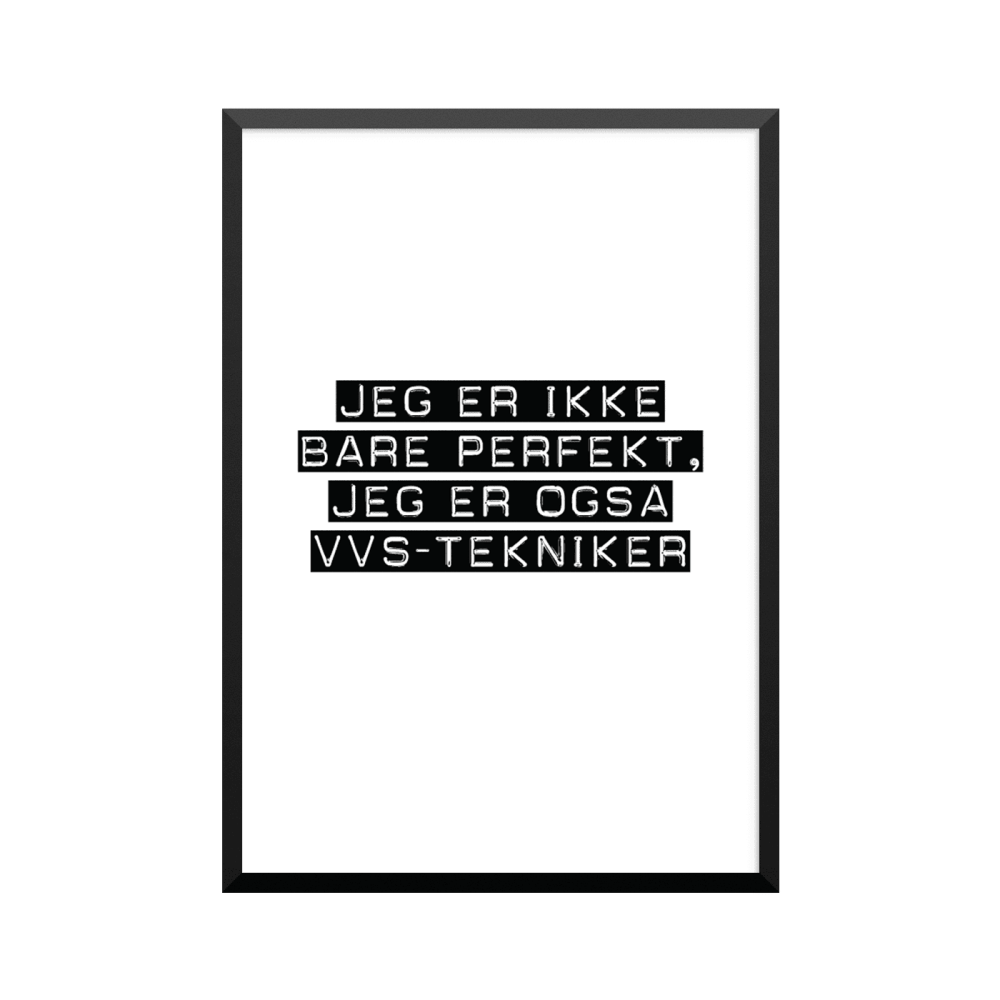 Plakat: VVS-tekniker