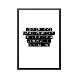 Plakat: Vindmølleoperatør