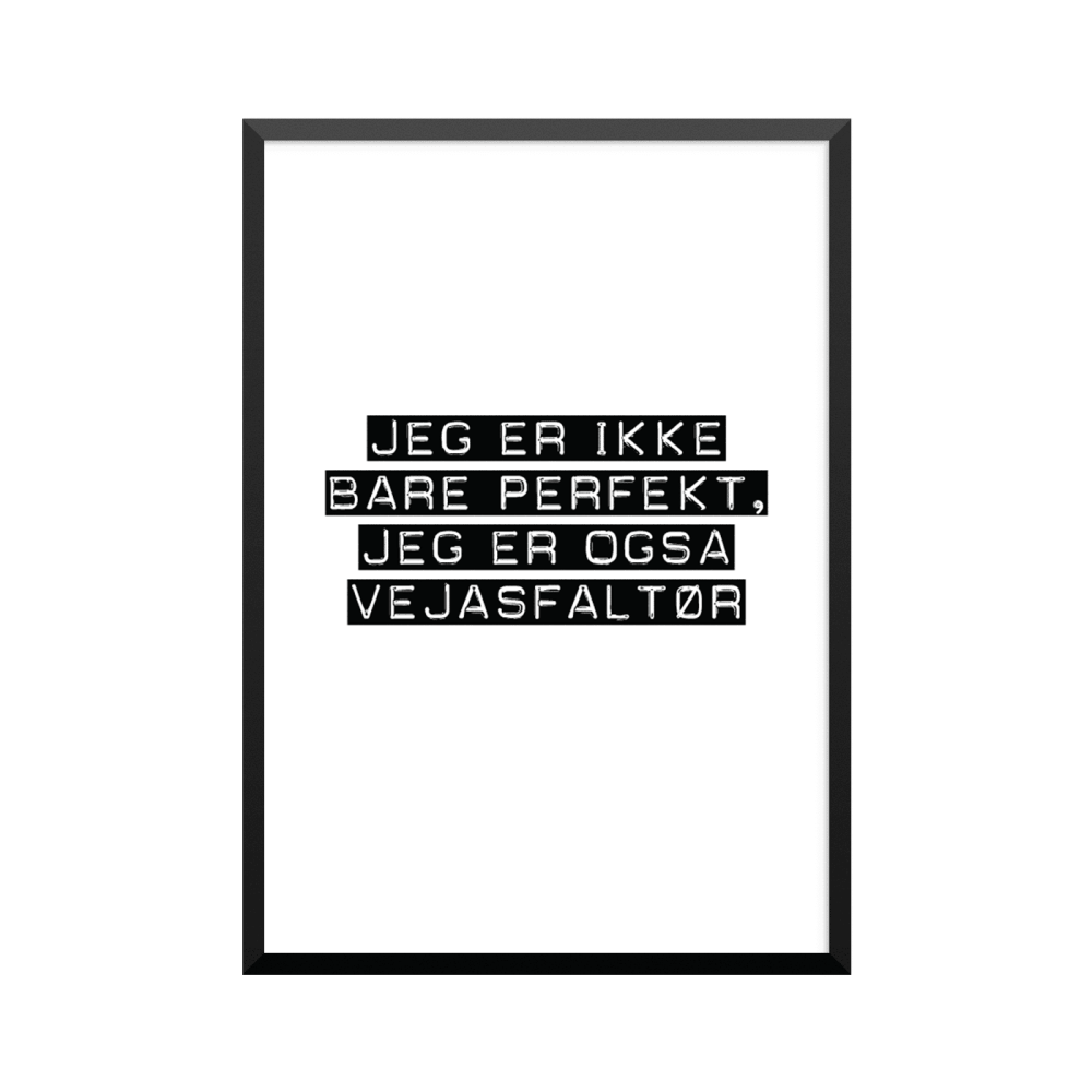 Plakat: Vejasfaltør