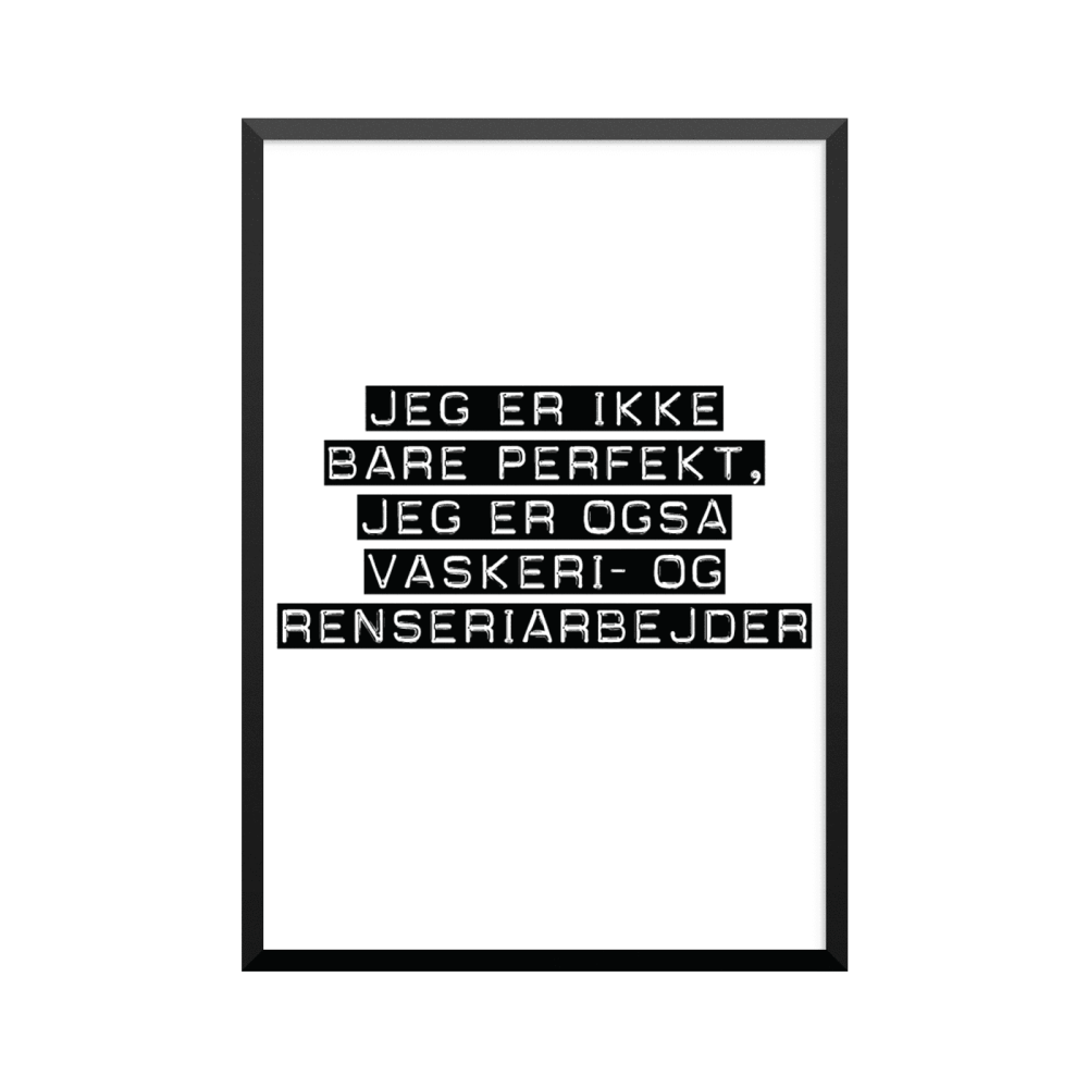 Plakat: Vaskeri- og renseriarbejder