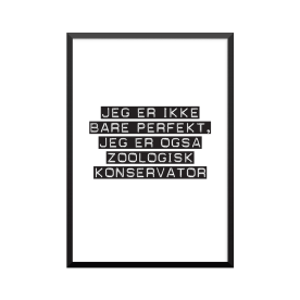 Plakat: Zoologisk konservator