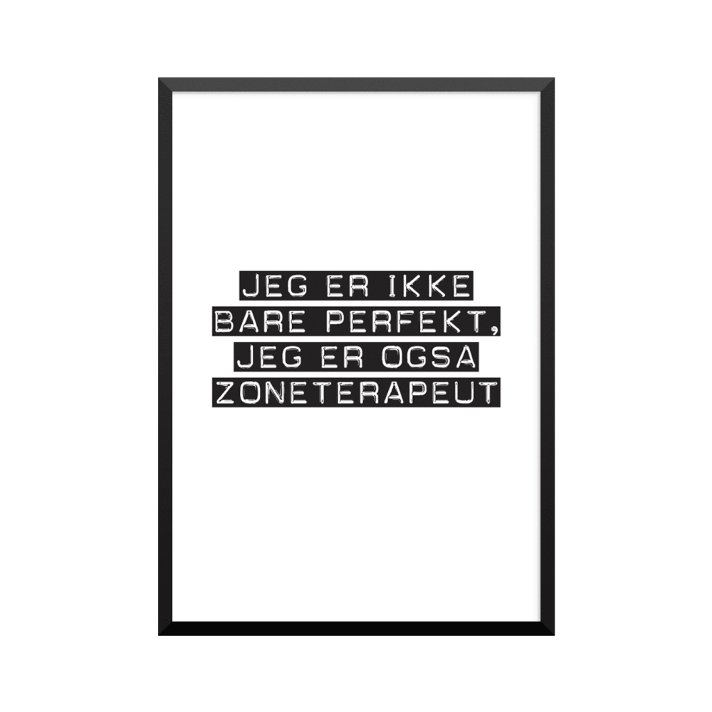 Plakat: Zoneterapeut