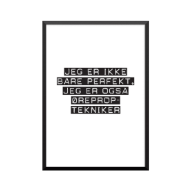 Plakat: Øreproptekniker