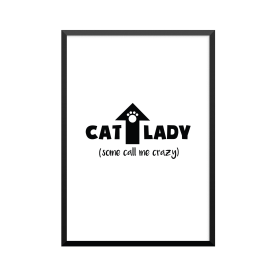 Plakat: 'CAT LADY (some...