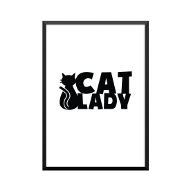 Plakat: 'CAT LADY'
