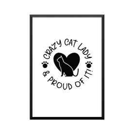 Plakat: 'CRAZY CAT LADY &...
