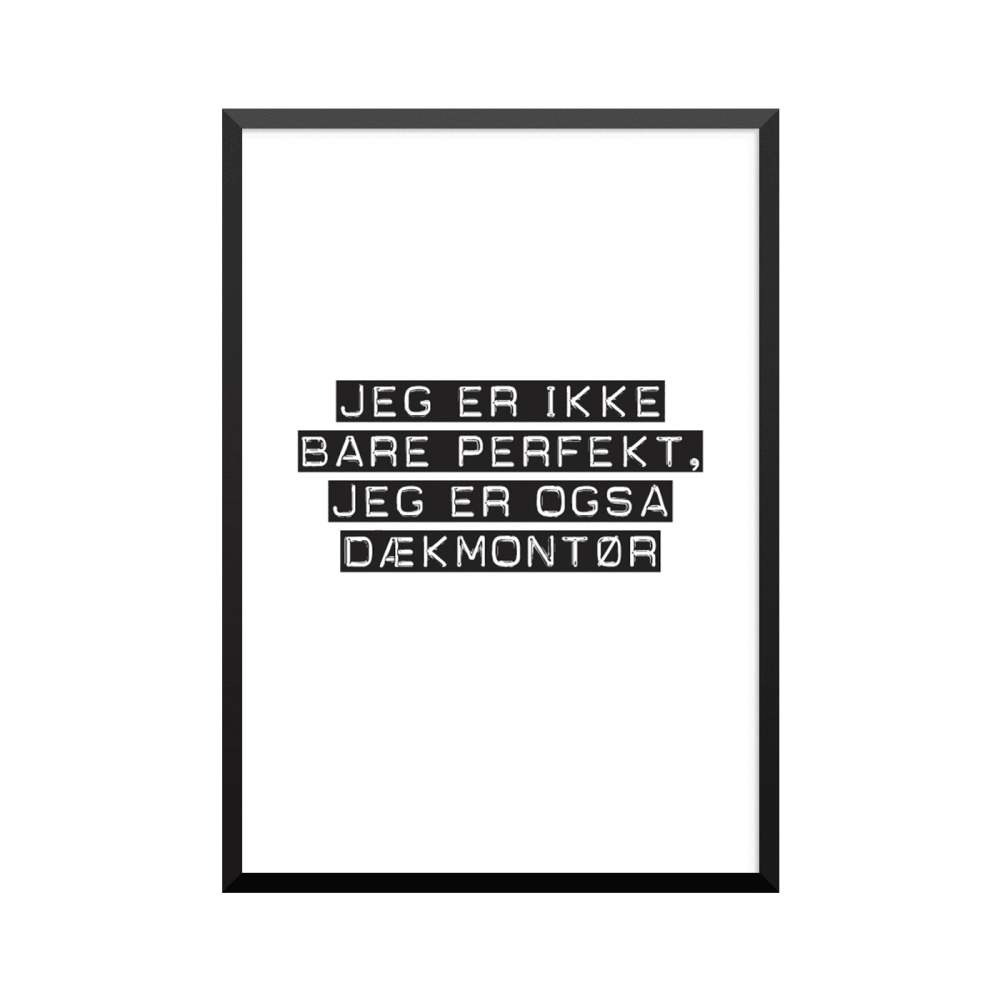 Plakat: Dækmontør