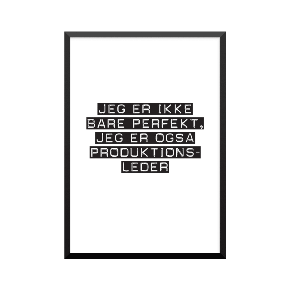 Plakat: Produktionsleder