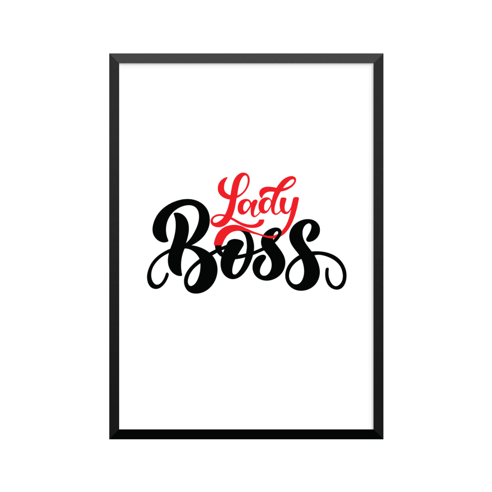 Plakat: 'Lady Boss'