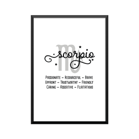 Plakat: Stjernetegn Scorpio...