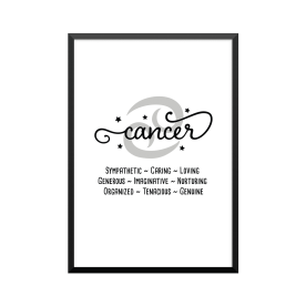 Plakat: Stjernetegn Cancer...