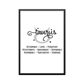Plakat: Stjernetegn Taurus...