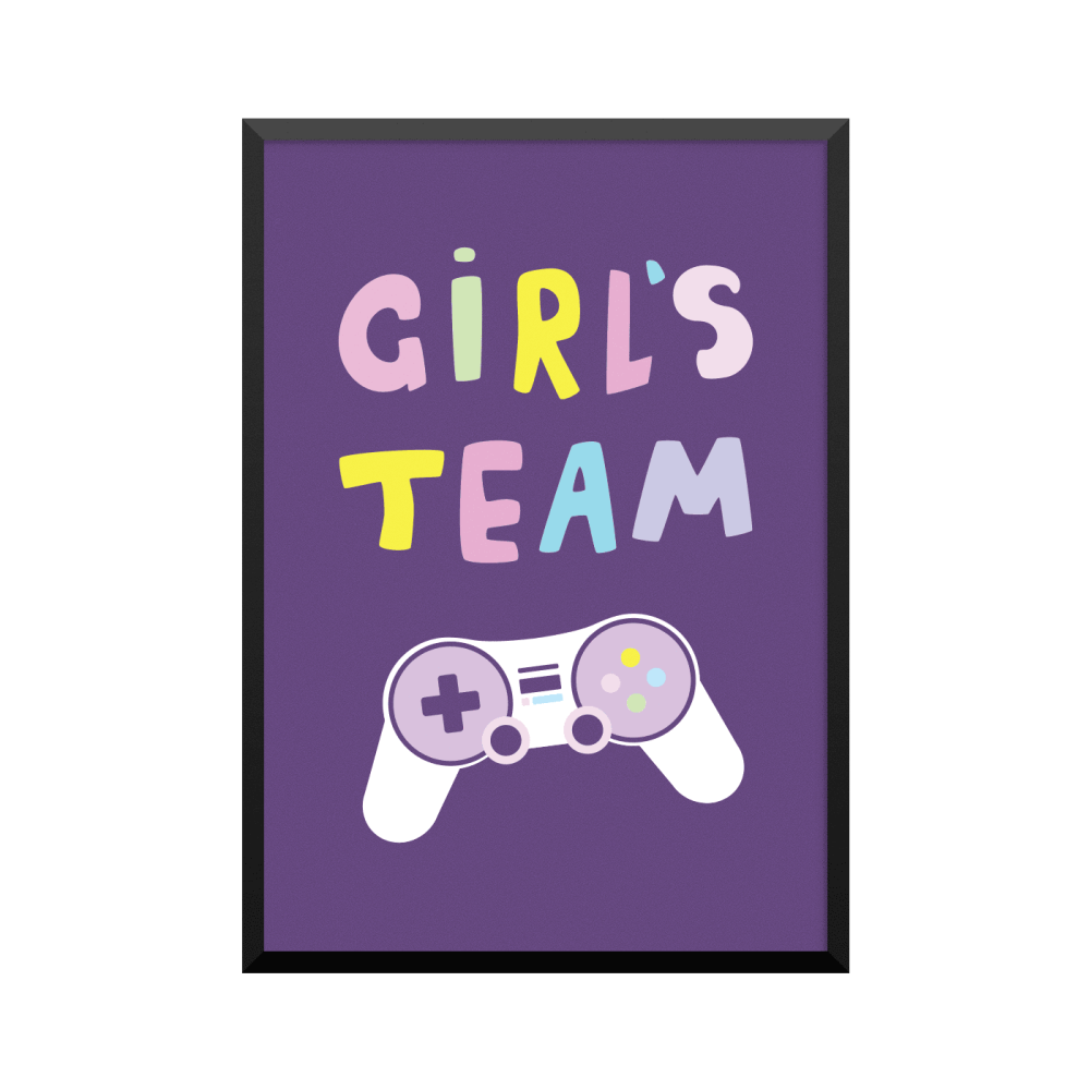 Plakat: 'Girl's team'