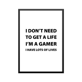 Plakat: 'I DON'T NEED TO...