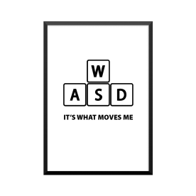 Plakat: 'IT'S WHAT MOVES ME'