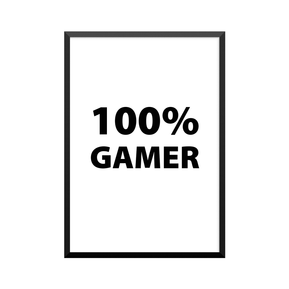 Plakat: '100% GAMER'