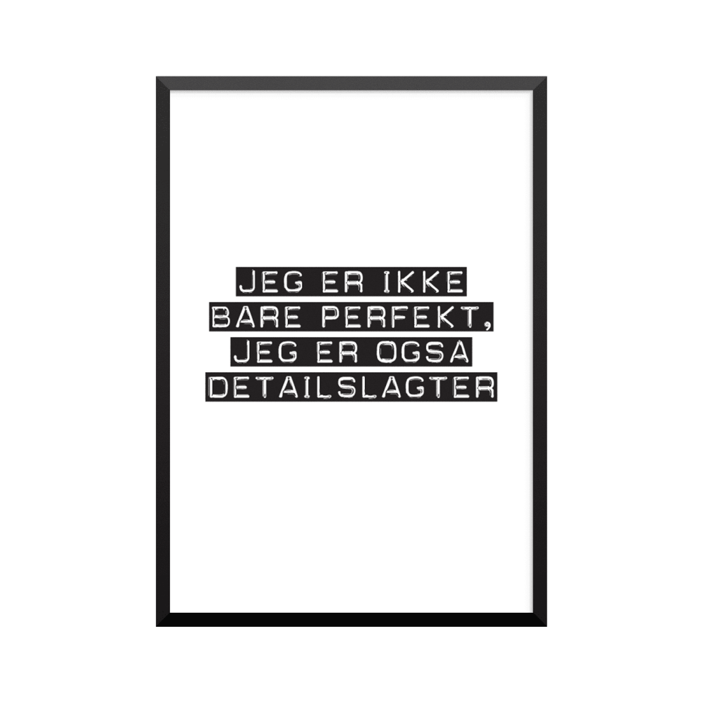 Plakat: Detailslagter