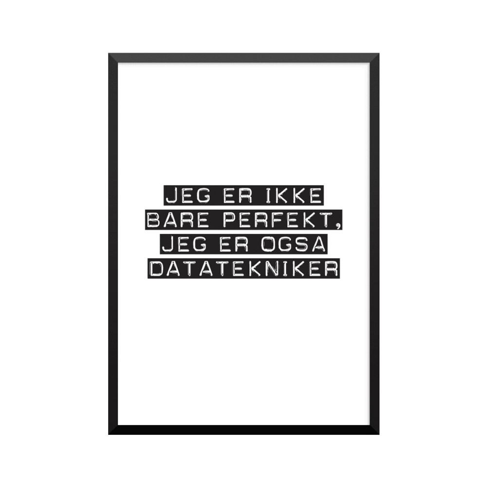 Plakat: Datatekniker