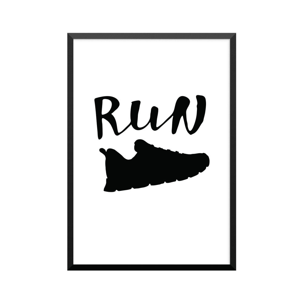 Plakat: 'RUN'