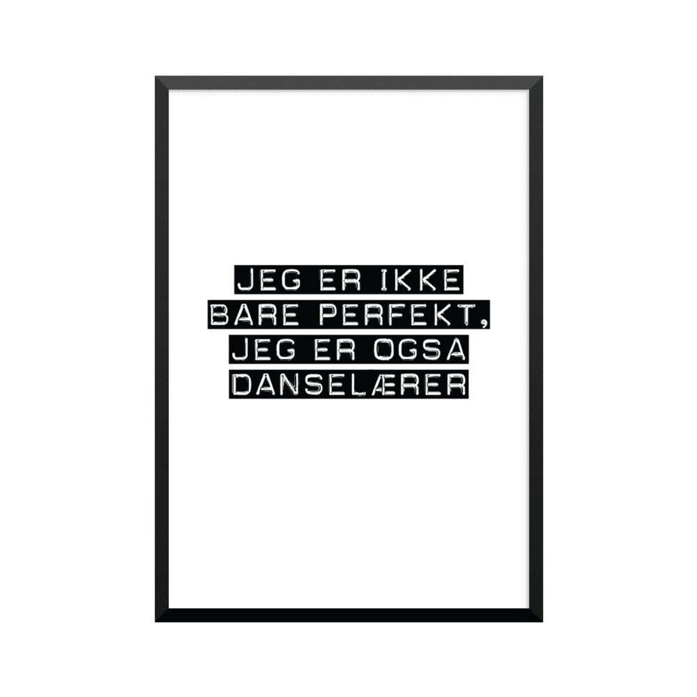 Plakat: Danselærer