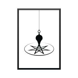 Plakat: Pendul og heptagram
