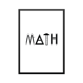 Plakat: 'MATH'