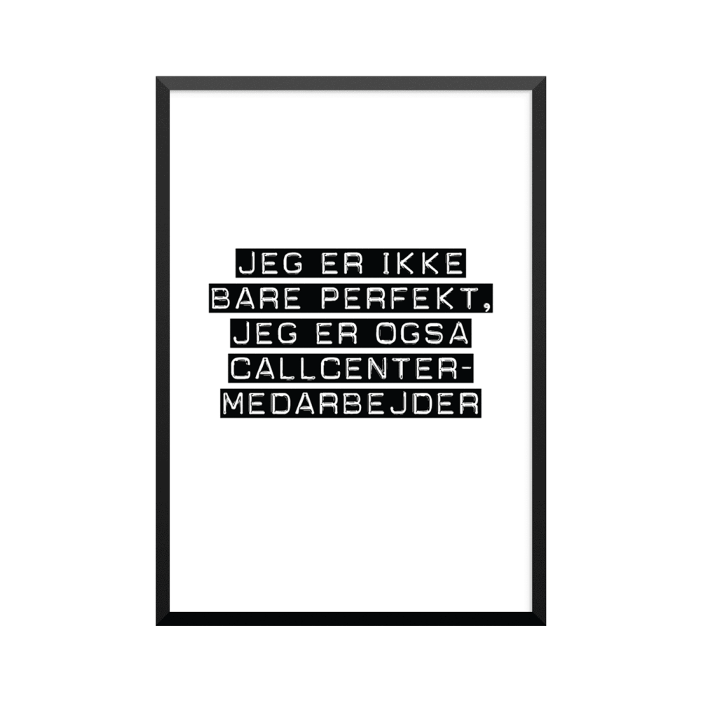 Plakat: Callcentermedarbejder