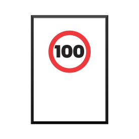 Plakat: '100'