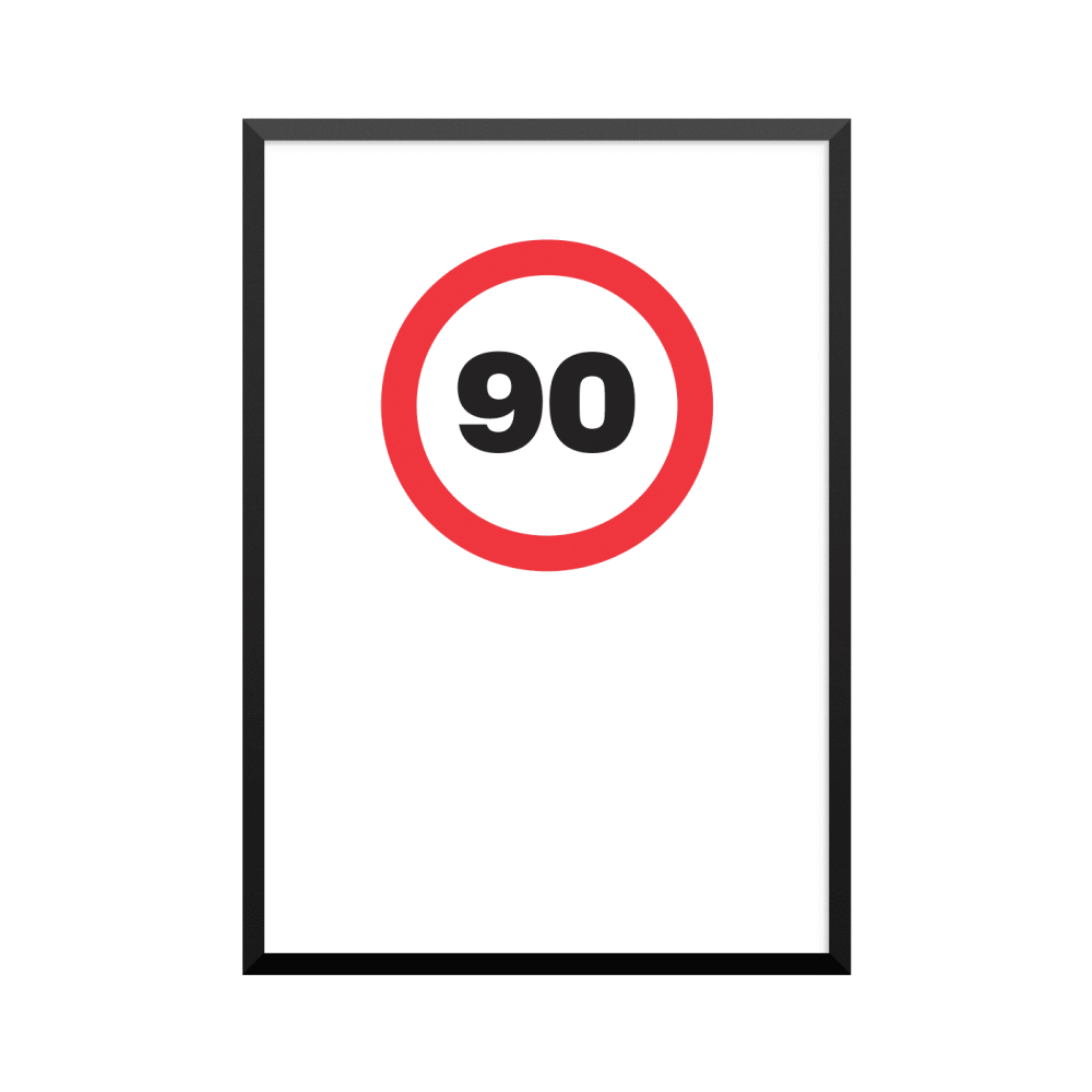 Plakat: '90'