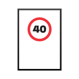 Plakat: '40'
