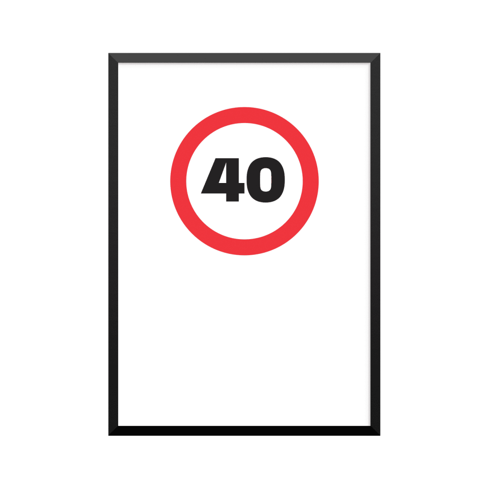 Plakat: '40'