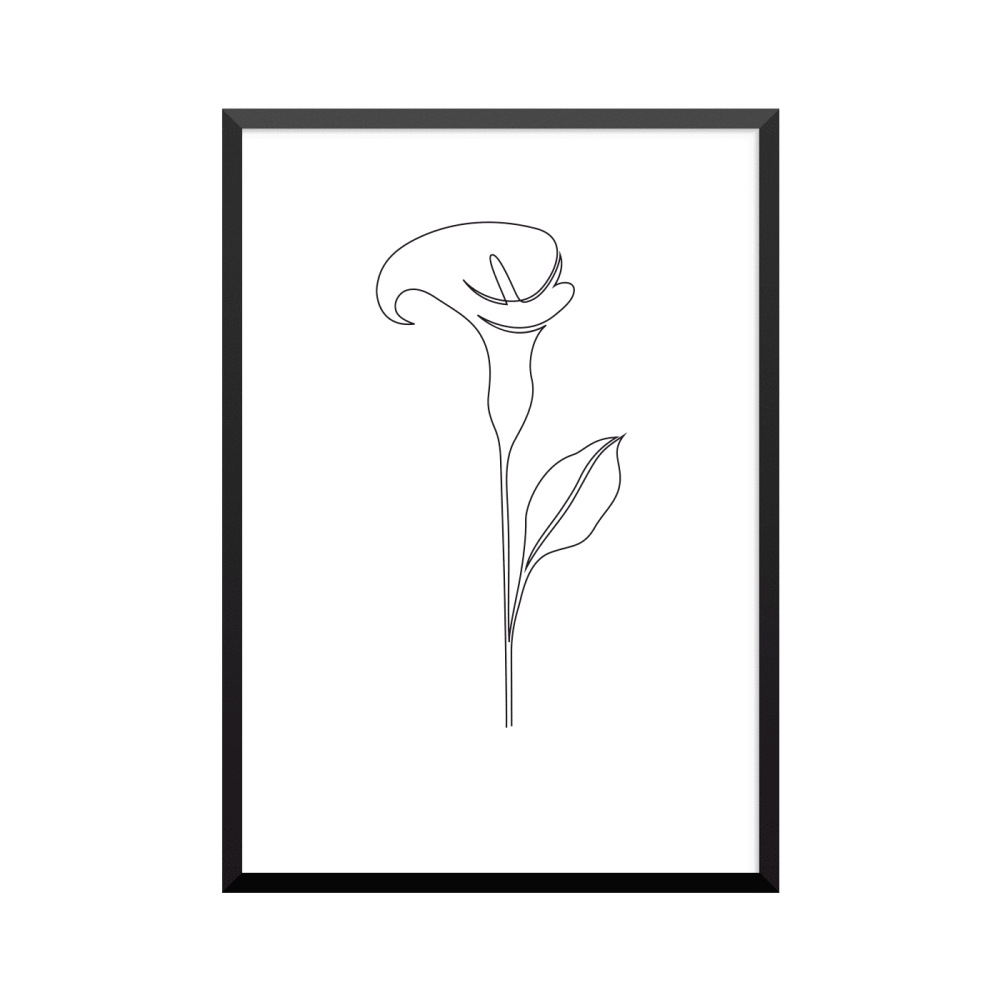Plakat: Kalla, one line
