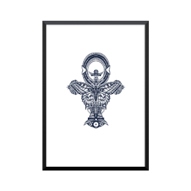 Plakat: Egyptisk Ankh med...