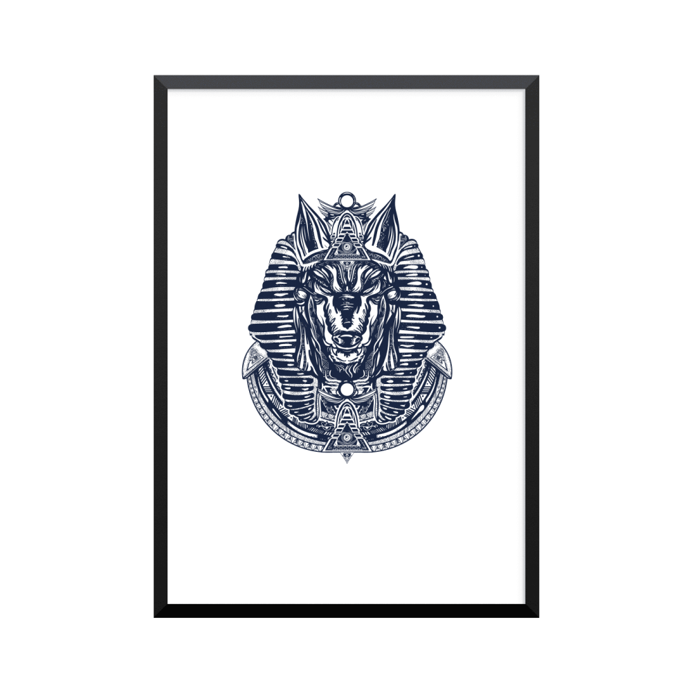 Plakat: Egyptisk Anubis